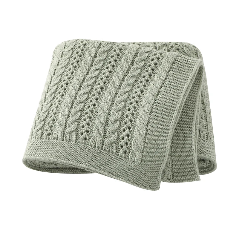 Mantas tejidas para bebé de 90x70cm, manta envolvente para coche de cuna para niños recién nacidos