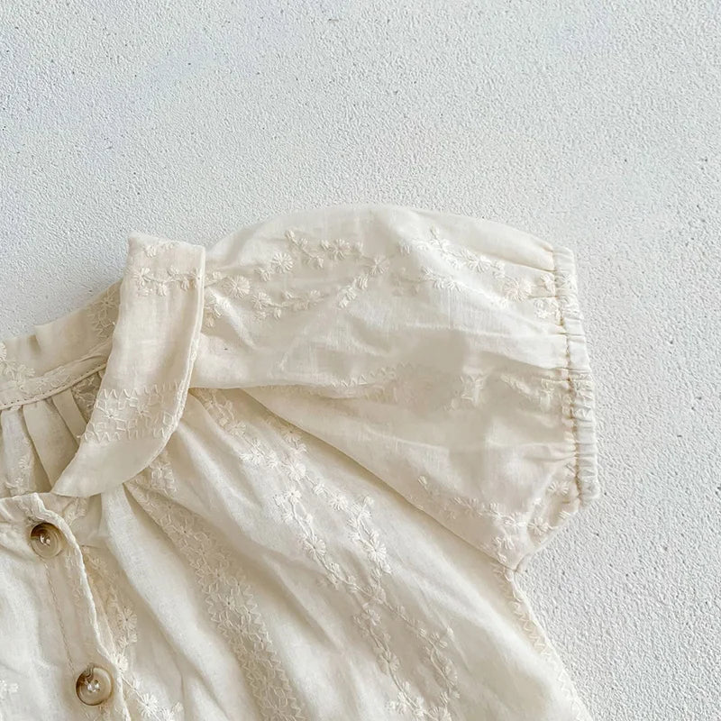 Conjunto de ropa para niña recién nacida, camiseta y pantalones bombachos suaves y transpirables, 2 piezas, Vestido de Bautizo