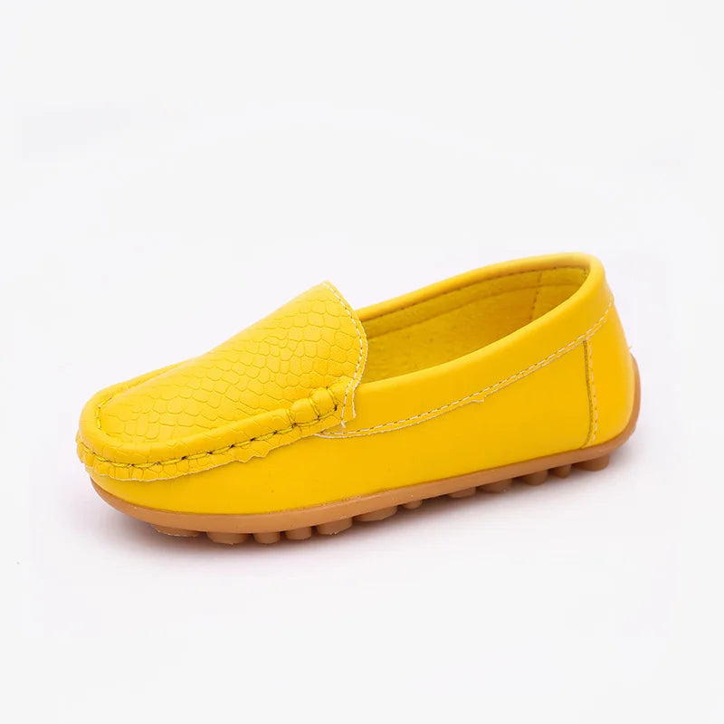 Zapatos de bebé de piel sintética para niños, calzado informal, suave y cómodo