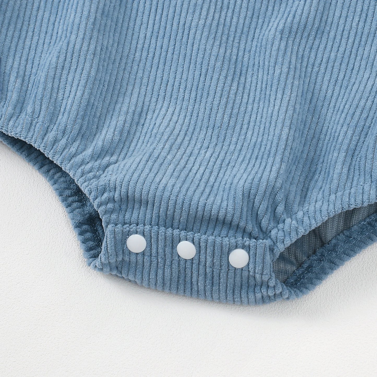 FOCUSNORM 0-18M Baby Piger Drenge Overalls Rompers Gyngehest broderi Ærmeløse fløjlsbukser til spædbørn