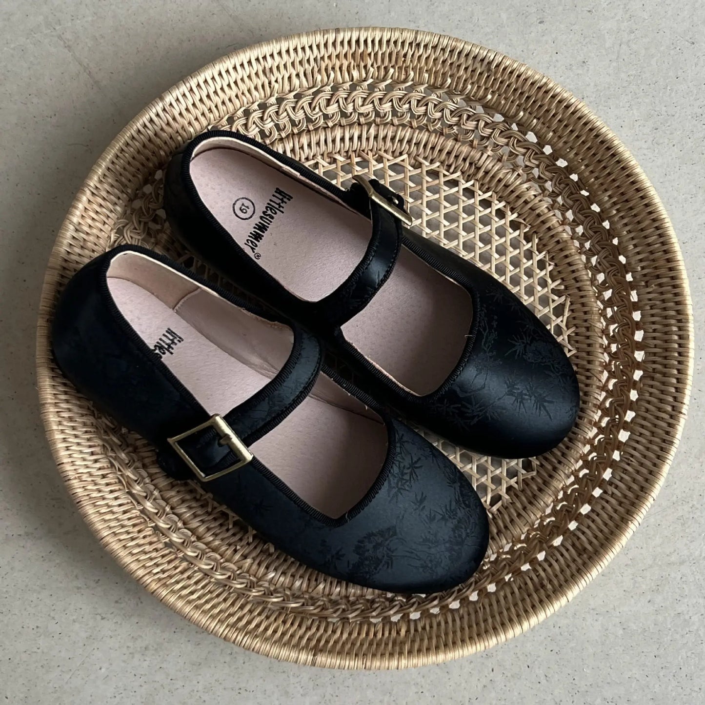 Chinoiserie Girls Flats Shoes Exquisite Embroidery Fashion Mary Jane Children's Casual Shoes Kids Shoes for Cheongsam