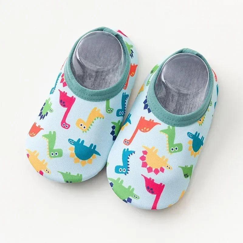 Partnershoes, Zapatos de playa para niños o zapatillas de interior antideslizantes suave para bebés, calcetines de baño, zapatos de casa para niños