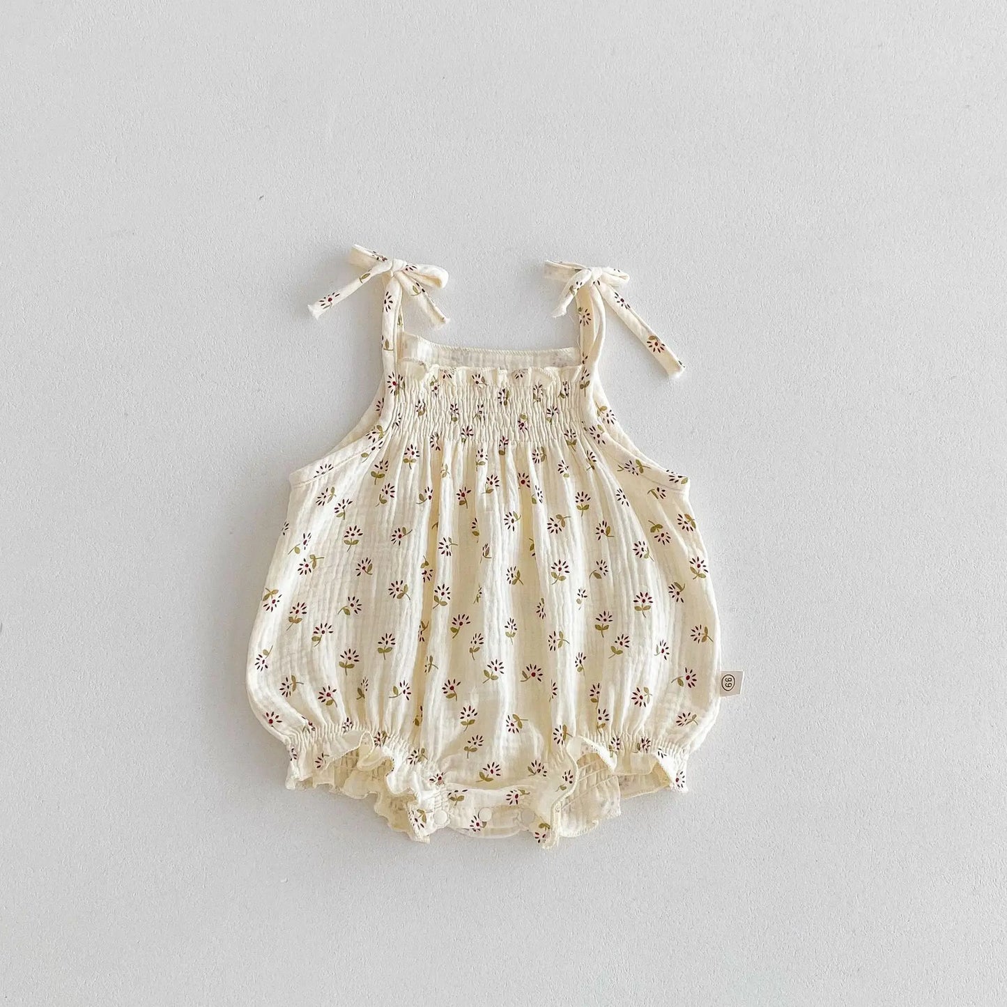 Pelele de verano para bebés recién nacidas, enteritos de algodón sin mangas con tirantes, bonito y dulce atuendo para bebé niña