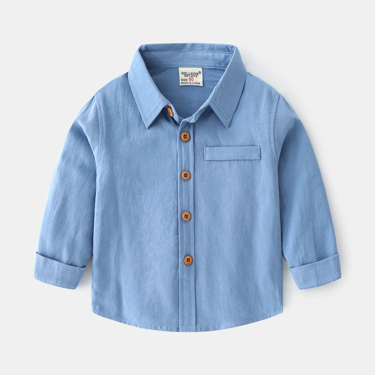 Camisa de manga larga para niños, hermosos colores para completar su outfit