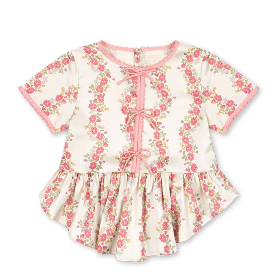 Conjunto de verano para niña, juntando flores a rayas, short para niñas, hermoso vestido casual para niña, conjunto de bombacho de algodón para bebés