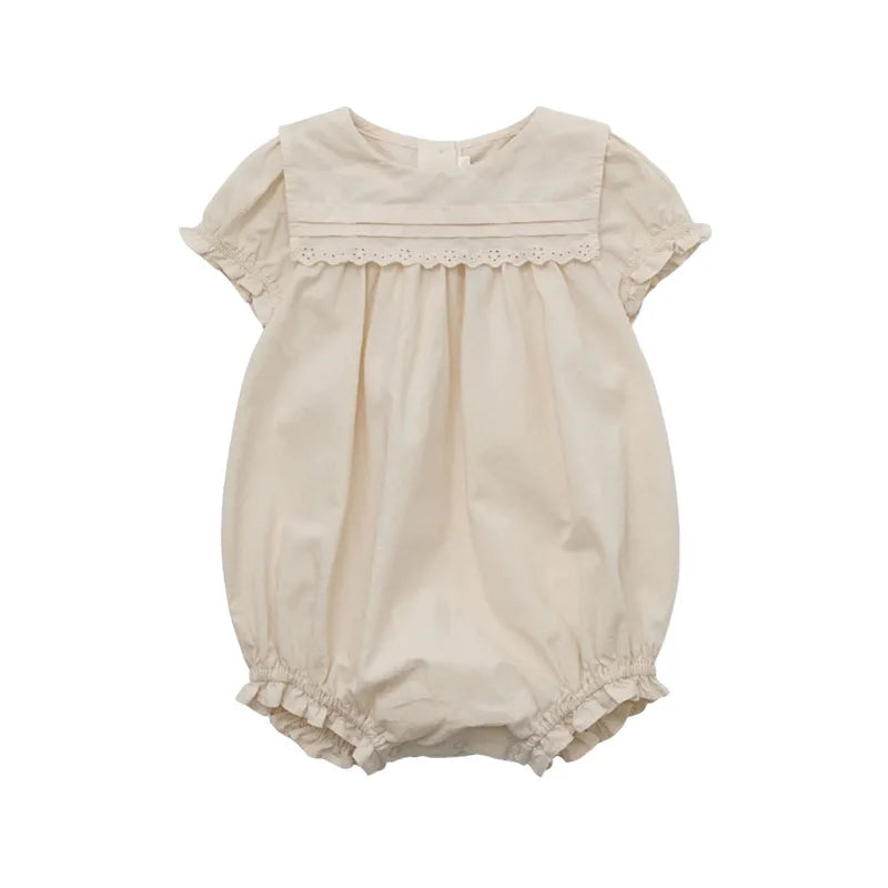 Cotton Baby Clothes Romper LOU 2025 Summer New Fashion Embroidered Flower Baby Girls' Jumpsuit Casual Baby Newborn Items