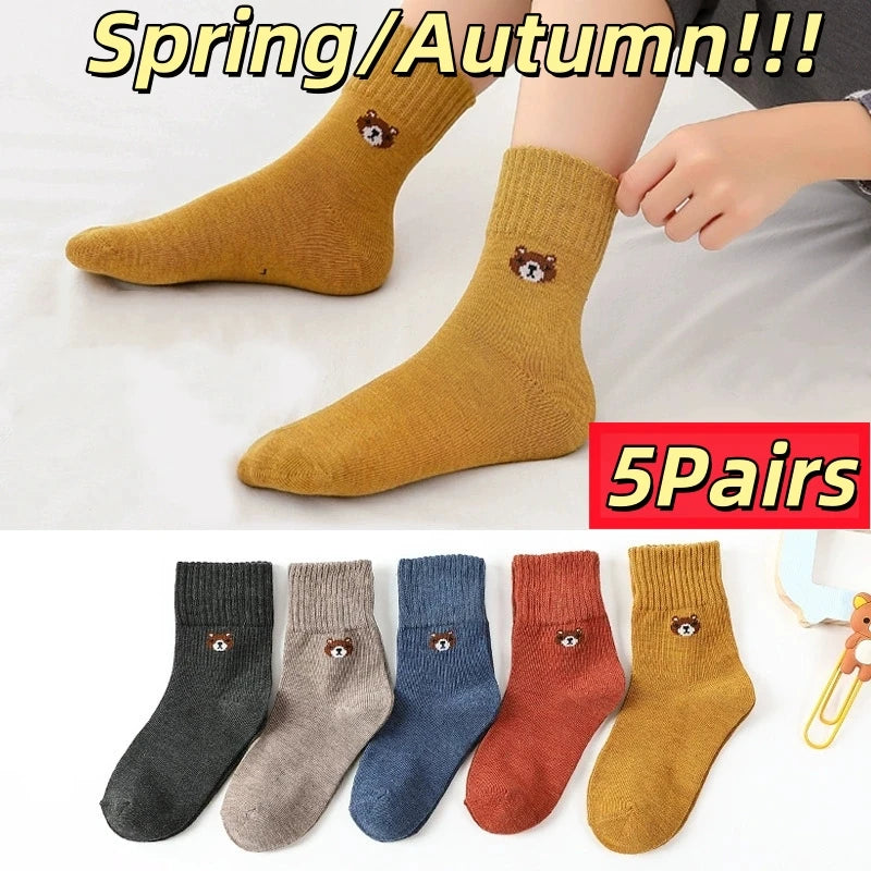 Calcetines cálidos de felpa para niños, calcetines de algodón gruesos de felpa para otoño e invierno, para pasar el frío calentitos!!