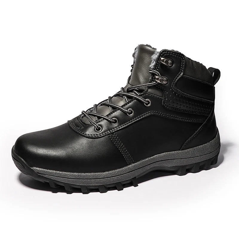 Bota marrón, zapatos de lujo, botas negras de alta calidad, botines de PU para hombre, zapatos de trabajo para hombre, zapatos informales