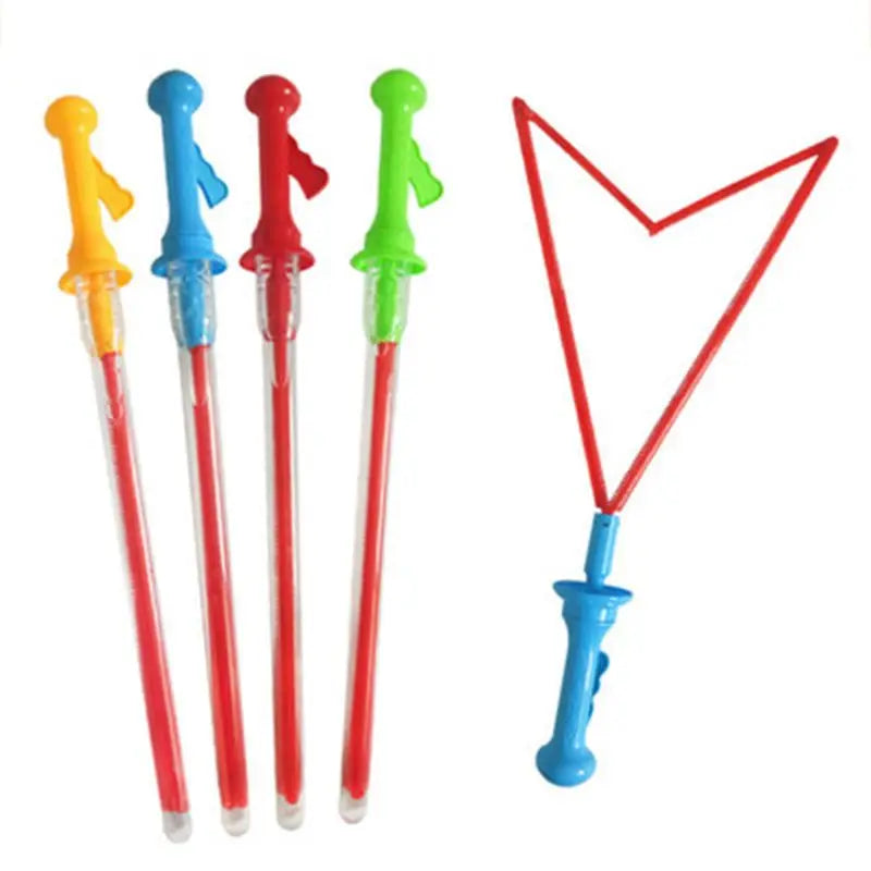 Juguete de burbujas para niños, palos con forma de espada para hacer enormes burbujas de jabón al aire libre