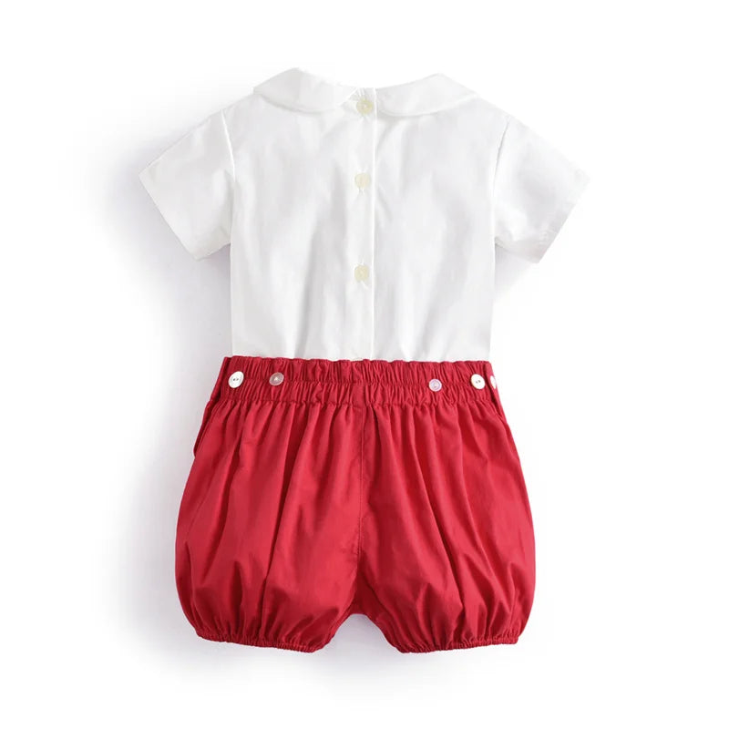 Conjunto de ropa de bebé para verano, de diseño moda española para boutique, traje para niño conjunto para bautizo o llamar la atención por irresistibles!