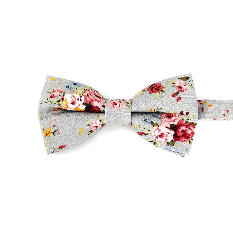 New Style Bowtie Men Tuxedo Cotton Designer Colorful Butterfly Flower Rose Paisley Bowties Wedding Party Casual Cravat Bow Tie