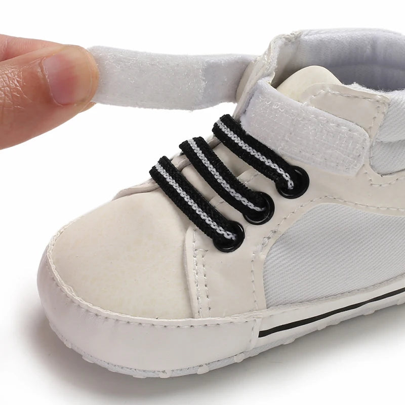 Zapatos para bebé, niño, recién nacido, niño pequeño, informales, cómodos, suela de algodón, antideslizantes, de piel sintética, primeros pasos, gateadores