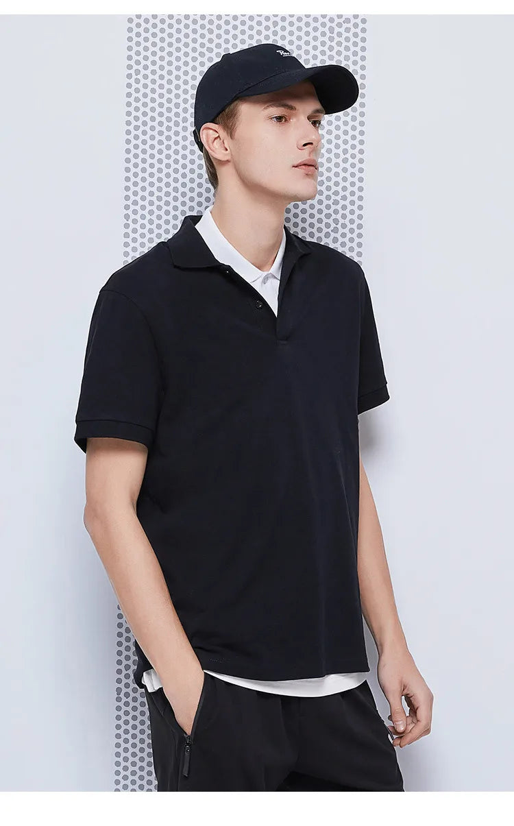 Pioneer Camp 2022 Polo Shirt Men Summer 100% Cotton Solid Color Fashion Classic Polo Shirts Men's Clothing ADP-FC-SU-0023T