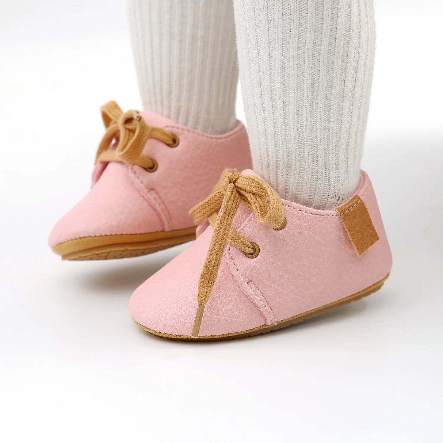 Zapatos vintage de bebé, recién nacido, tipo cuero retro y anatómicos para niño y niña, zapatos primeros pasos con suela de goma, antideslizantes