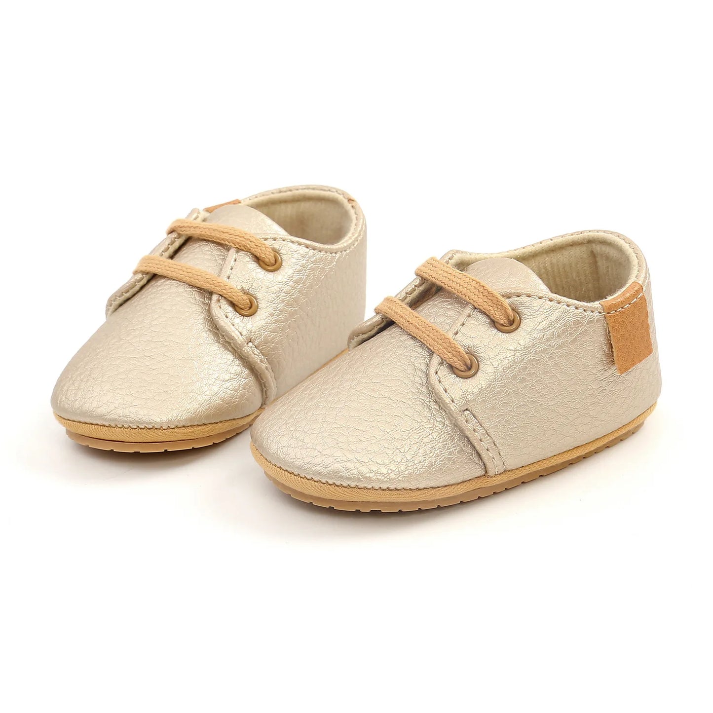 Zapatos vintage de bebé, recién nacido, tipo cuero retro y anatómicos para niño y niña, zapatos primeros pasos con suela de goma, antideslizantes