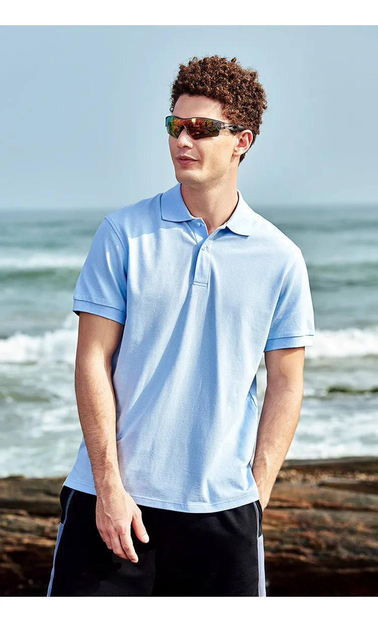 Pioneer Camp 2022 Polo Shirt Men Summer 100% Cotton Solid Color Fashion Classic Polo Shirts Men's Clothing ADP-FC-SU-0023T