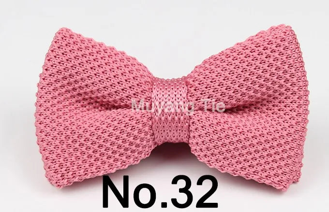 New Style Men Women Knit Bowtie Adjustable Butterfly Double Deck Neckwear Bowties Designer Knitting Dress Knitted Bow Tie