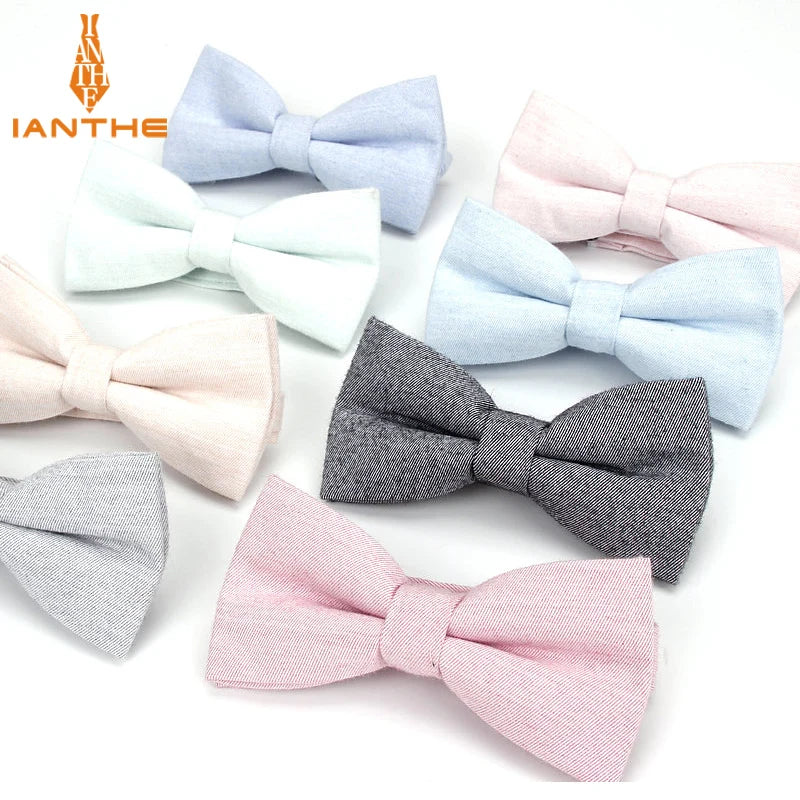 New Style Bowtie Men Tuxedo Cotton Designer Colorful Butterfly Flower Rose Paisley Bowties Wedding Party Casual Cravat Bow Tie