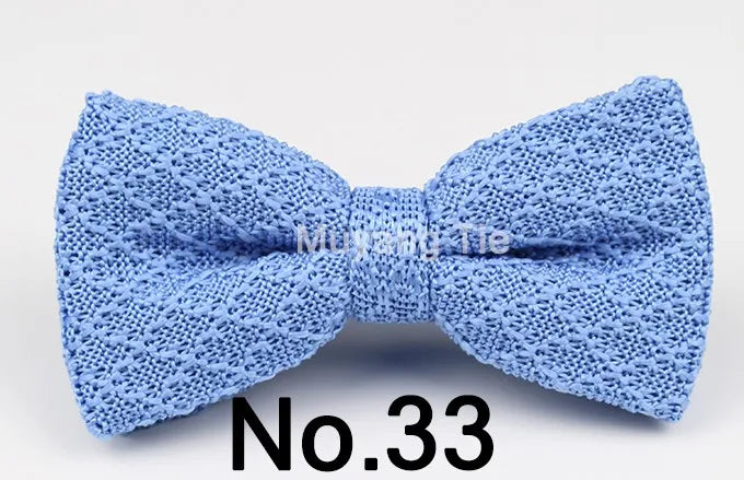 New Style Men Women Knit Bowtie Adjustable Butterfly Double Deck Neckwear Bowties Designer Knitting Dress Knitted Bow Tie