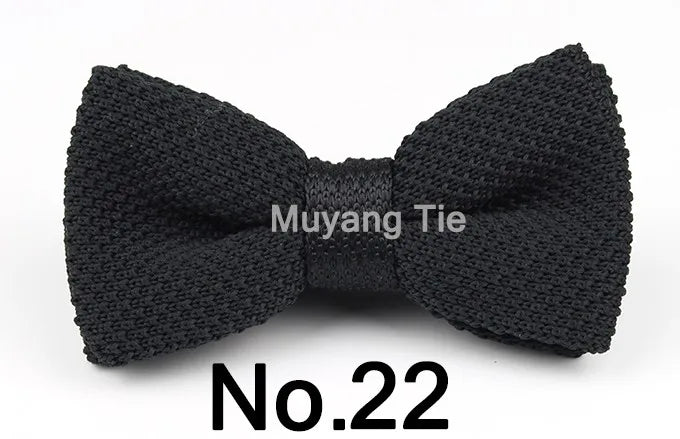 New Style Men Women Knit Bowtie Adjustable Butterfly Double Deck Neckwear Bowties Designer Knitting Dress Knitted Bow Tie