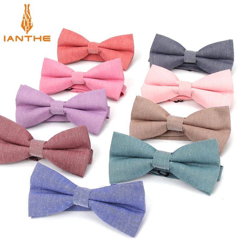 New Style Bowtie Men Tuxedo Cotton Designer Colorful Butterfly Flower Rose Paisley Bowties Wedding Party Casual Cravat Bow Tie