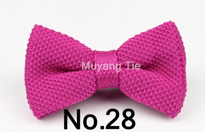 New Style Men Women Knit Bowtie Adjustable Butterfly Double Deck Neckwear Bowties Designer Knitting Dress Knitted Bow Tie