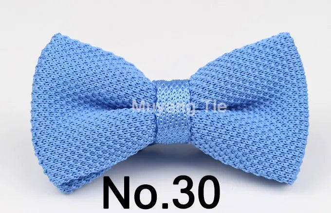 New Style Men Women Knit Bowtie Adjustable Butterfly Double Deck Neckwear Bowties Designer Knitting Dress Knitted Bow Tie