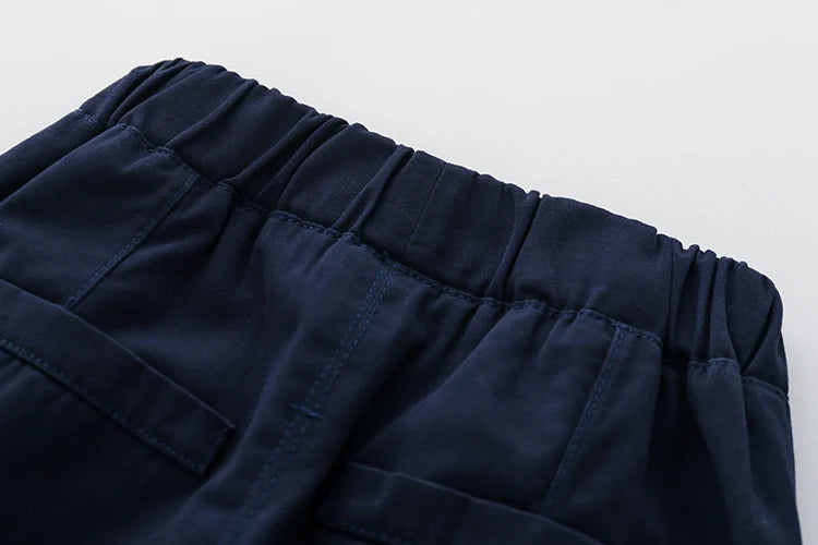 Pantalones cortos bermudas de algodón casuales para niños para playa, verano