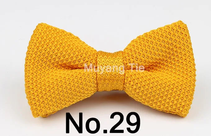 New Style Men Women Knit Bowtie Adjustable Butterfly Double Deck Neckwear Bowties Designer Knitting Dress Knitted Bow Tie