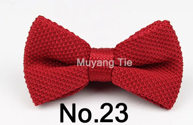 New Style Men Women Knit Bowtie Adjustable Butterfly Double Deck Neckwear Bowties Designer Knitting Dress Knitted Bow Tie