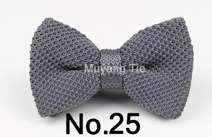 New Style Men Women Knit Bowtie Adjustable Butterfly Double Deck Neckwear Bowties Designer Knitting Dress Knitted Bow Tie