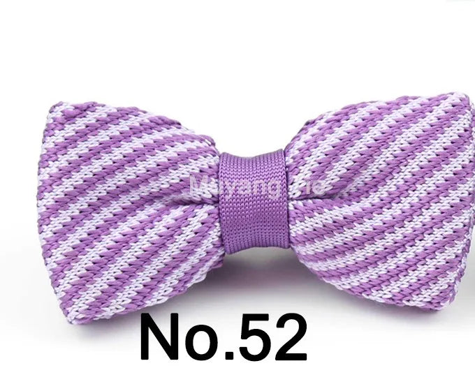 New Style Men Women Knit Bowtie Adjustable Butterfly Double Deck Neckwear Bowties Designer Knitting Dress Knitted Bow Tie