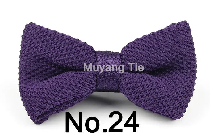 New Style Men Women Knit Bowtie Adjustable Butterfly Double Deck Neckwear Bowties Designer Knitting Dress Knitted Bow Tie