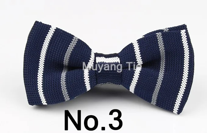 New Style Men Women Knit Bowtie Adjustable Butterfly Double Deck Neckwear Bowties Designer Knitting Dress Knitted Bow Tie