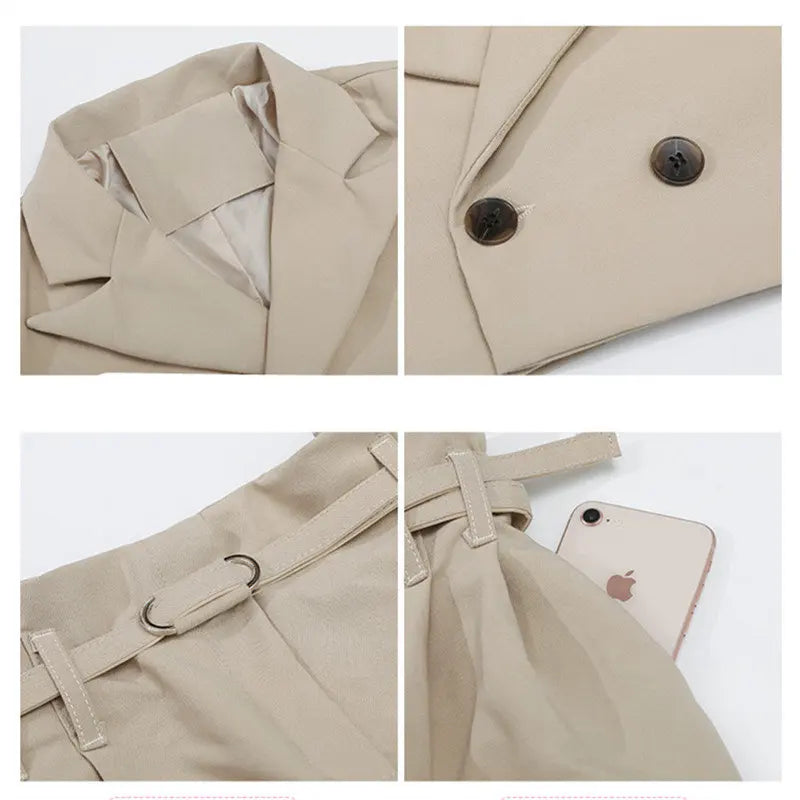 Conjunto de chaqueta y pantalón para niñas y chicas adolescentes