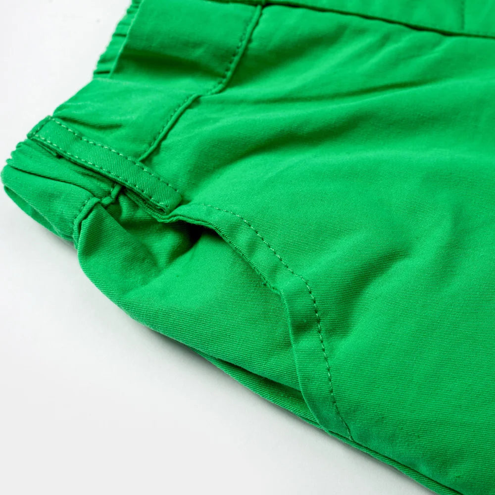 Pantalones para niños de algodón transpirables y cómodos para niños pequeños con botones