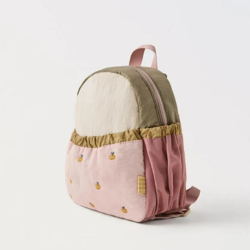 Hermosa y ligera mochila con bordado de manzana de Disney para niña y chica adolescente