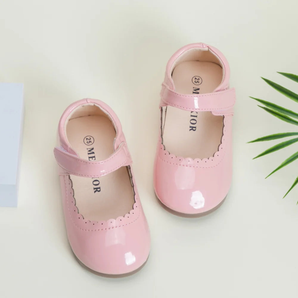 Zapatos de princesa transpirables de charol para niña, de primavera y otoño, estilo inglés