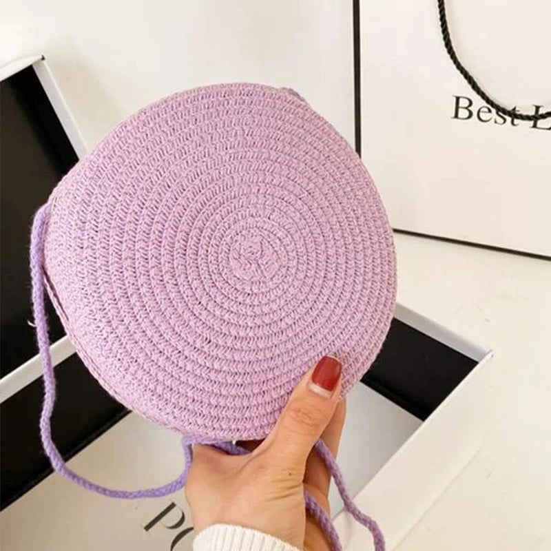 Bolso para niña casual tejido en paja