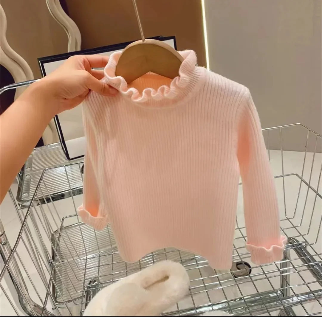 Efterårsbeklædning til babyer fra 0 til 7 år, babyer sweater, strik sweater til små børn, strikning til nyfødte, lang -sleeved bomulds sweater til babyer, toppe