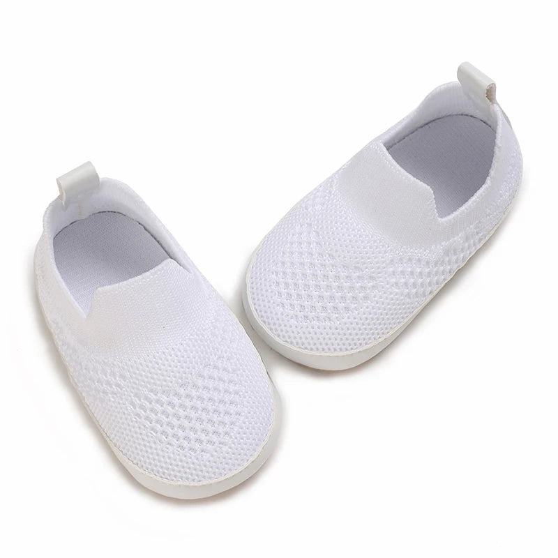 Zapatos tipo mocasines casuales Cuero y algodón antideslizante Suela suave Bebé Niño pequeño Primeros pasos