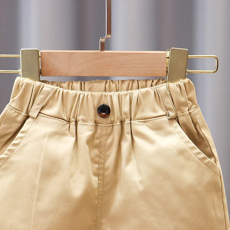 Bermuda semi formal de verano para niños, Pantalón corto capri para bebés y niños