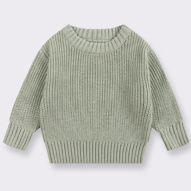 Baby trøjer efterår vinter drenge langærmet piger suéter af ren farve baby drenge drenge sweater trøjer tøj