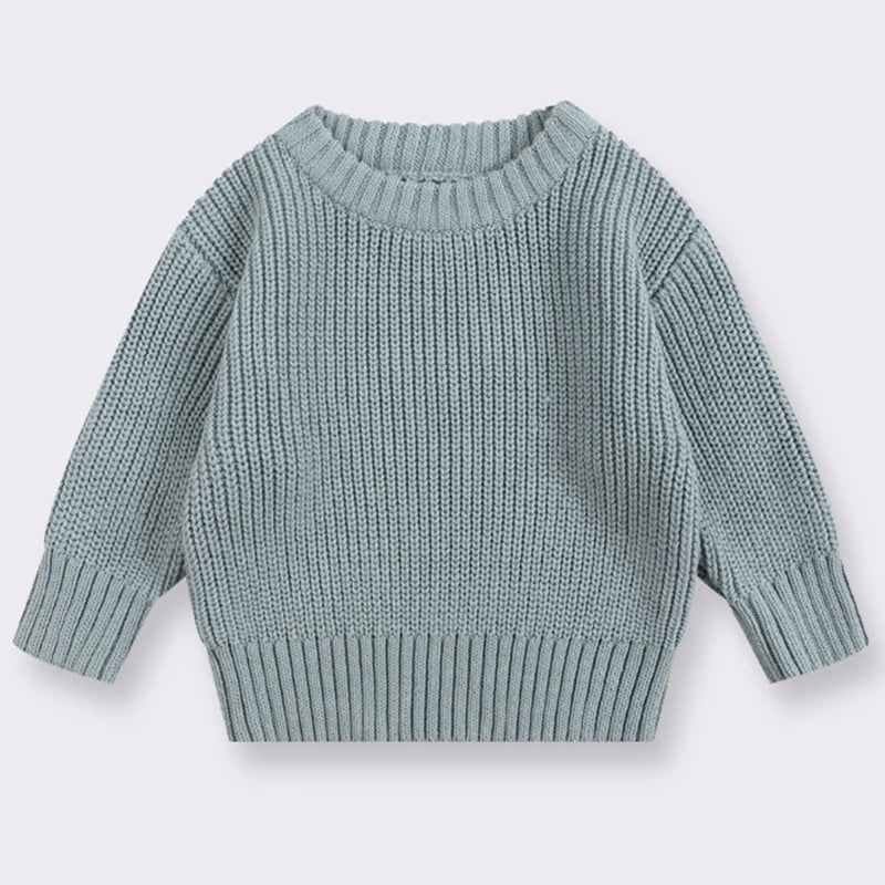Baby trøjer efterår vinter drenge langærmet piger suéter af ren farve baby drenge drenge sweater trøjer tøj