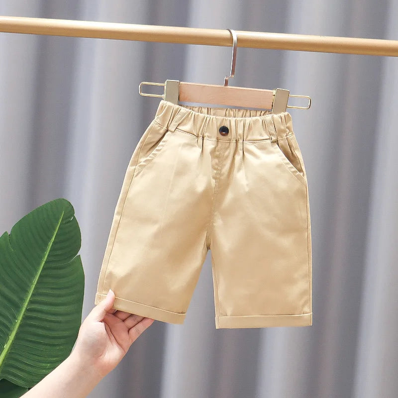 Bermuda semi formal de verano para niños, Pantalón corto capri para bebés y niños