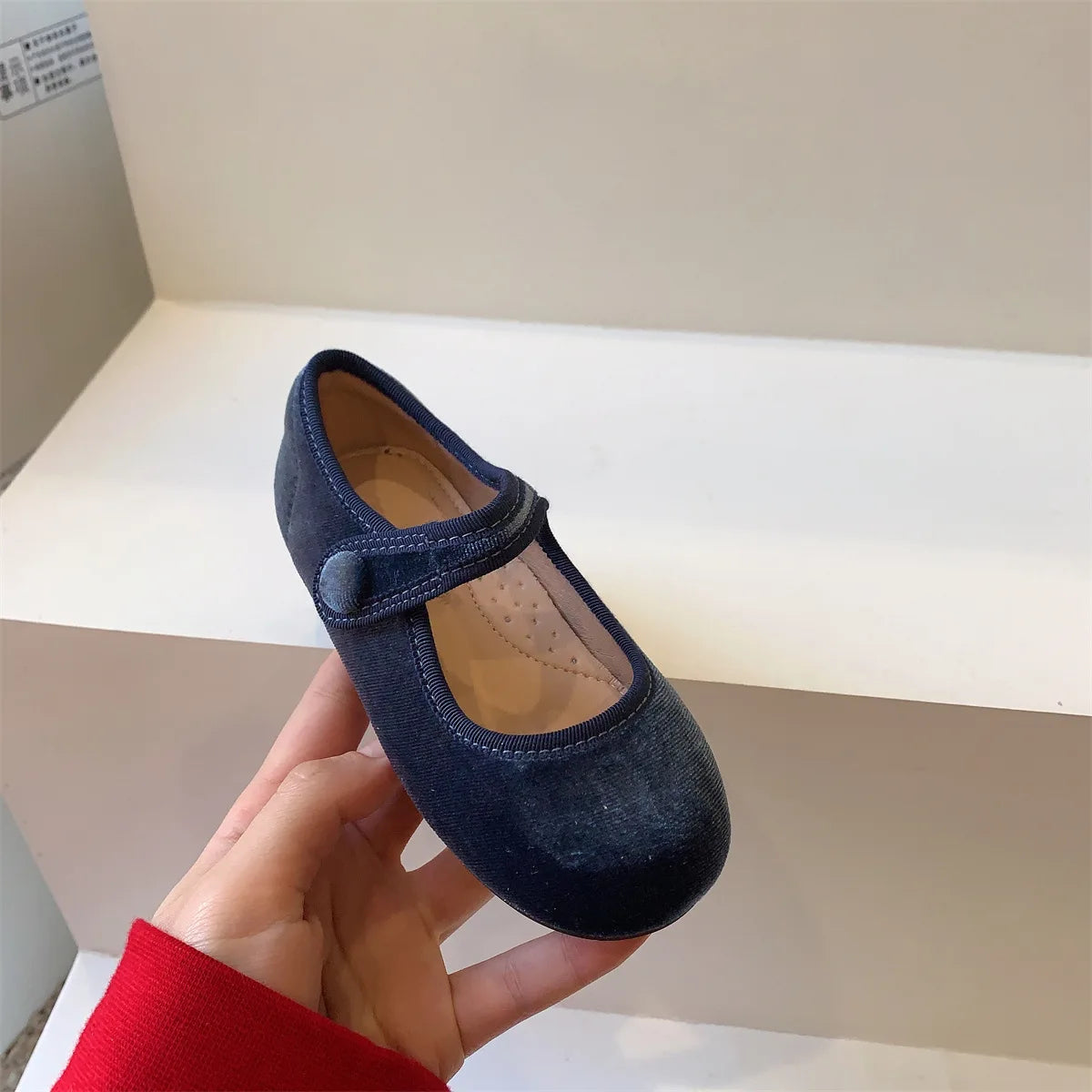 Hermosos y sofisticados Zapatos Vintage de princesa para niñas en otoño, Zapatos planos y blandos, antideslizantes