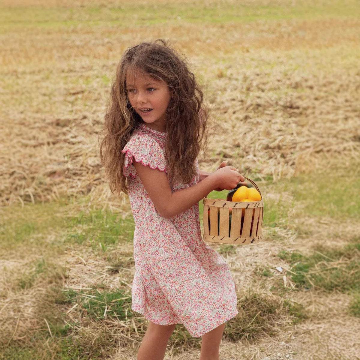 Hermoso vestido punto smock campestre para niñas, vestidos y blusas finos bordados hechos a mano para niñas