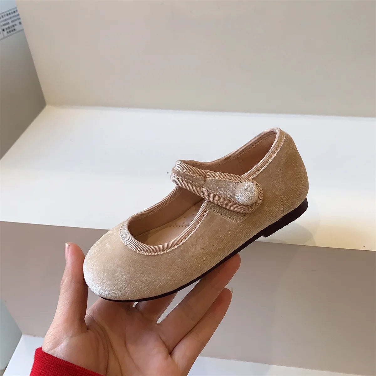 Hermosos y sofisticados Zapatos Vintage de princesa para niñas en otoño, Zapatos planos y blandos, antideslizantes