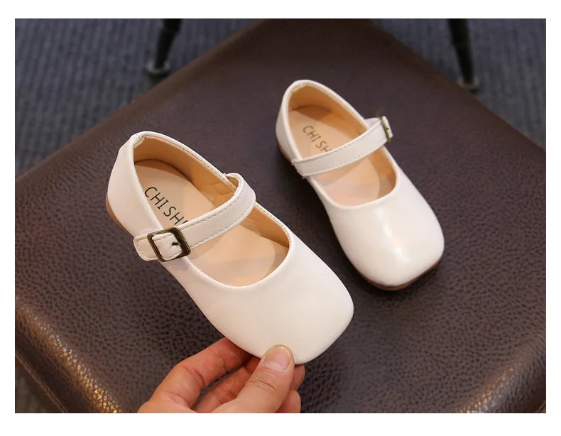 Spring and Autumn Korean Fashion Children's Vintage Shoes New PU Summer School Shoes Super Soft and Comfortable 1-6 Years Old