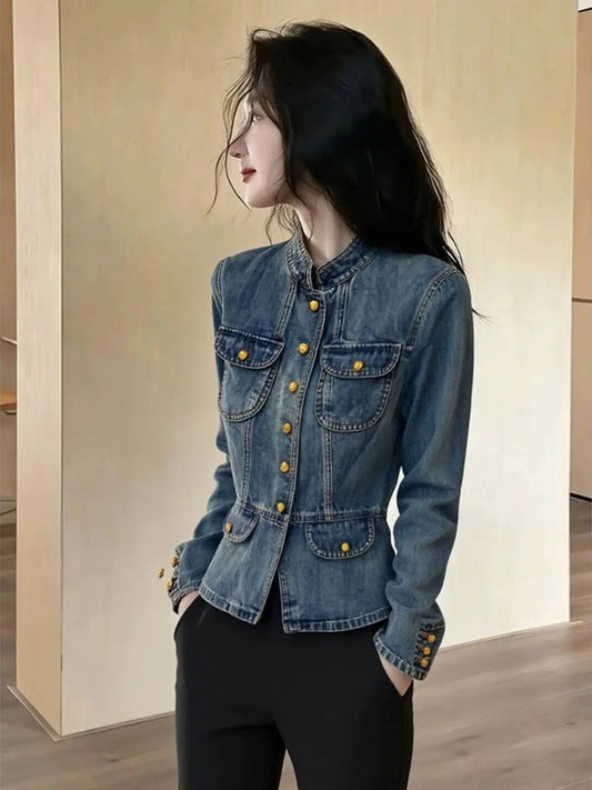 Chaqueta de Mezclilla para Mujer